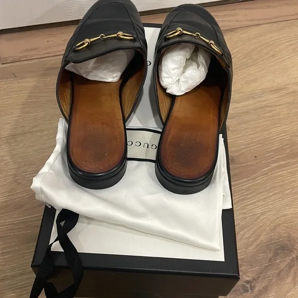 Princetown leather slipper Mules in black size 37.5 - Picture 5 of 8